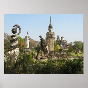 Sala Keo Kou, Nong Khai, Thailand Poster