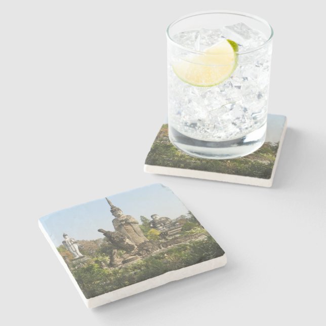 Sala Keo Kou, Nong Khai, Thailand Stone Coaster (Side)