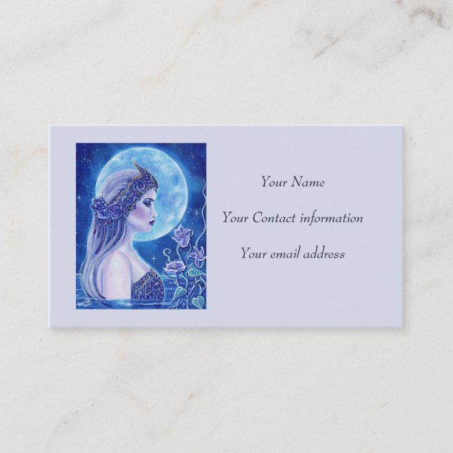 Salacia goddess of the sea By Renee L Lavoie Business Card (Front)