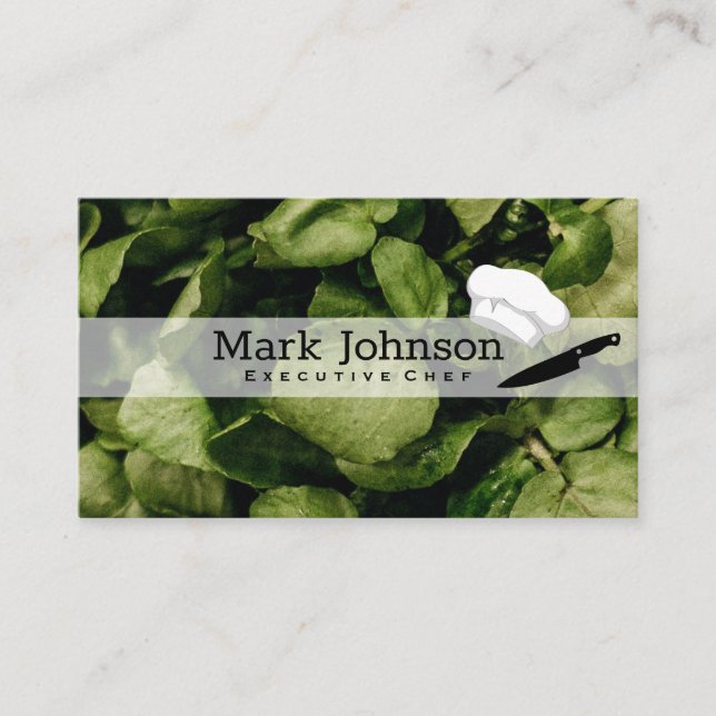 Salad Bar | Chef Business Card (Front)