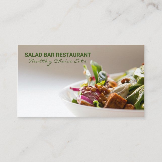 Salad Bar | Culinary Business Card (Front)