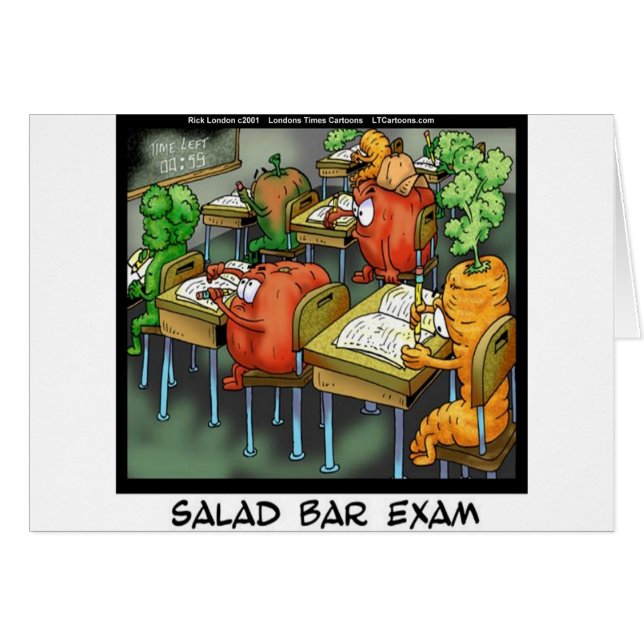 Salad Bar Exam Funny (Front Horizontal)