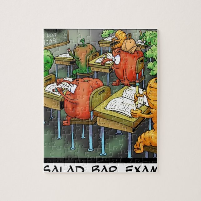 Salad Bar Exam Funny Jigsaw Puzzle (Vertical)