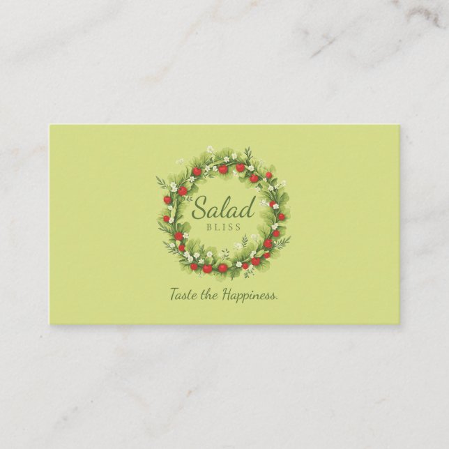 Salad Bliss Business Card (Front)