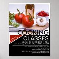 Salad Display, Cooking Classes Advertising