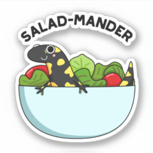 Salad-mander Funny Salamander Animal Pun
