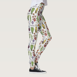 Salad Pattern leggings