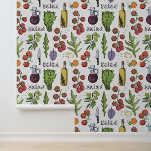 Salad Pattern Wallpaper