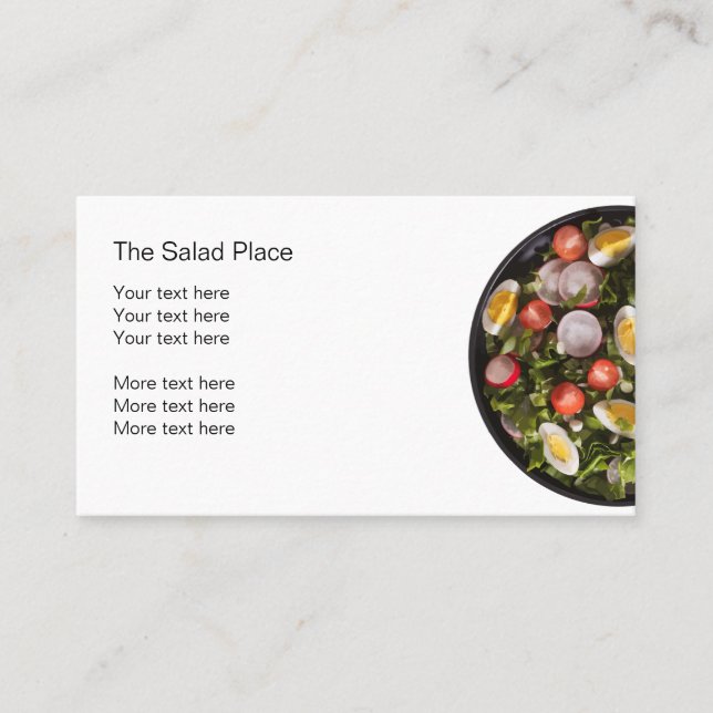 Salad Restaurant Business Cfard Card (Front)
