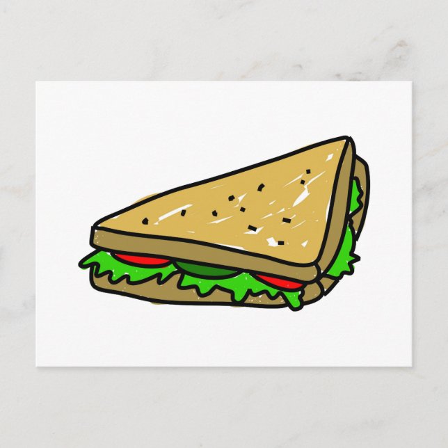 Salad Sandwich Postcard (Front)