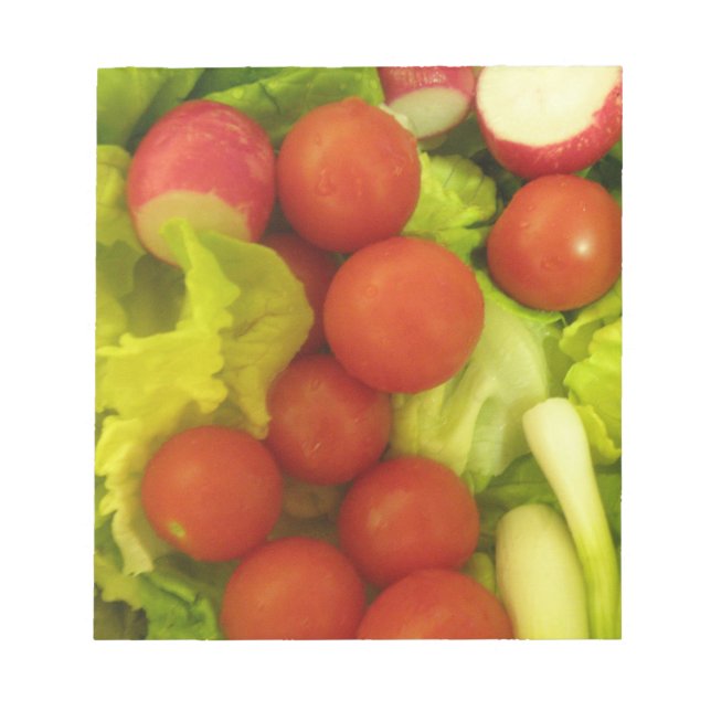 Salad Vegetables Notepad (Front)