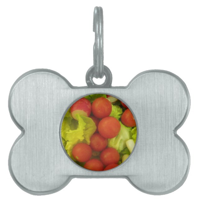 Salad Vegetables Pet Tag (Front)