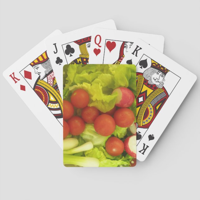 Salad Vegetables Playing Cards (Back)