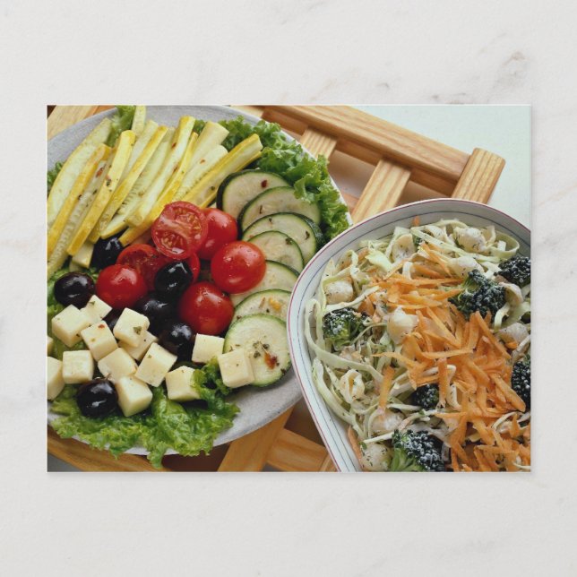 Salads dining alfresco postcard (Front)