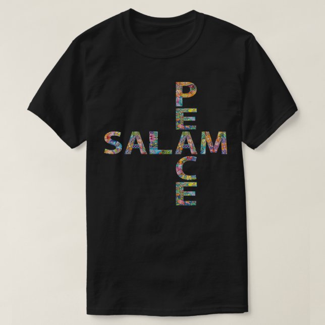 SALAM peace Arabic meaning T-Shirt (Design Front)