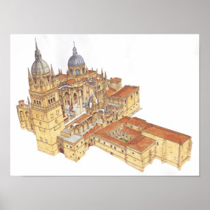 Salamanca Cathedral. Spain Poster