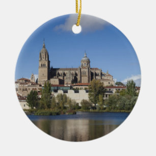 Salamanca Cathedrals and town 2 Ceramic Ornament