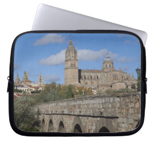 Salamanca Cathedrals, viewed from Puente Romano Laptop Sleeve