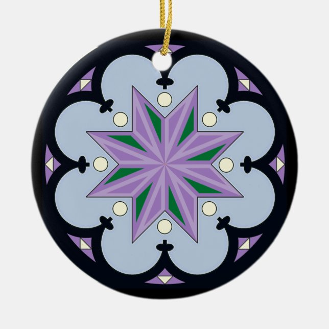 Salamanca Ceramic Tree Decoration (Front)