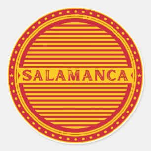 Salamanca City Pride Emblem – Spanish Identity Classic Round Sticker
