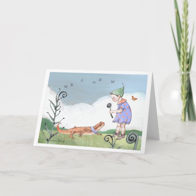 Salamander and Elf Card (Front)