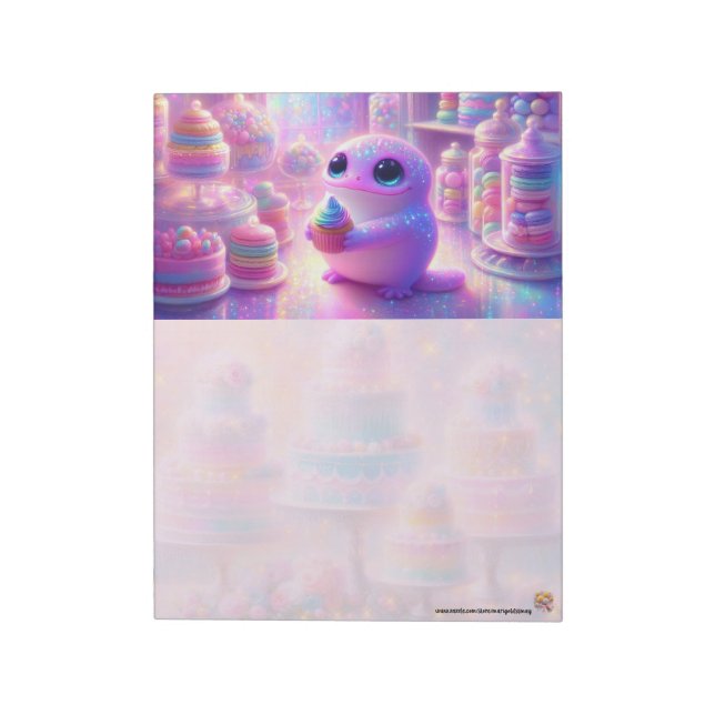 Salamander Cupcake Notepad (Rotated)