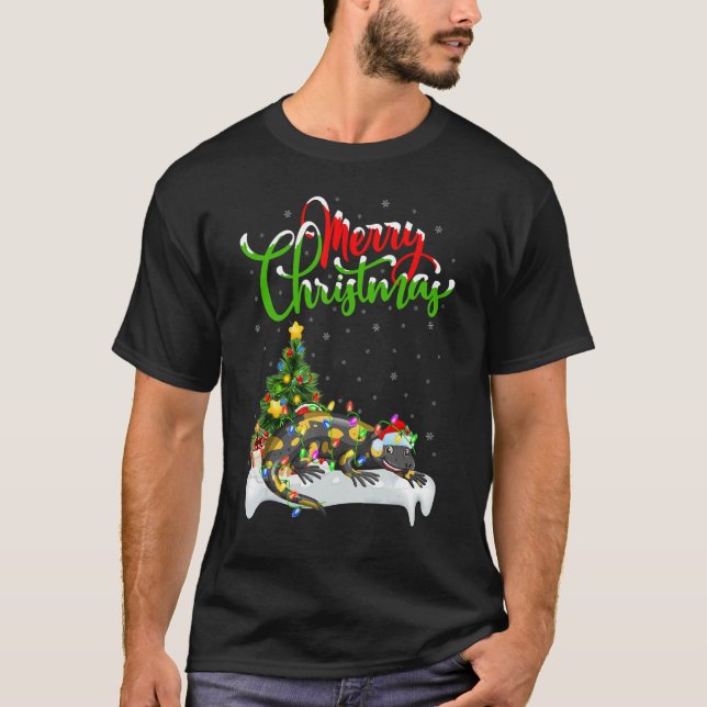 Salamander   Xmas Decorations Santa Salamander Chr T-Shirt (Front)