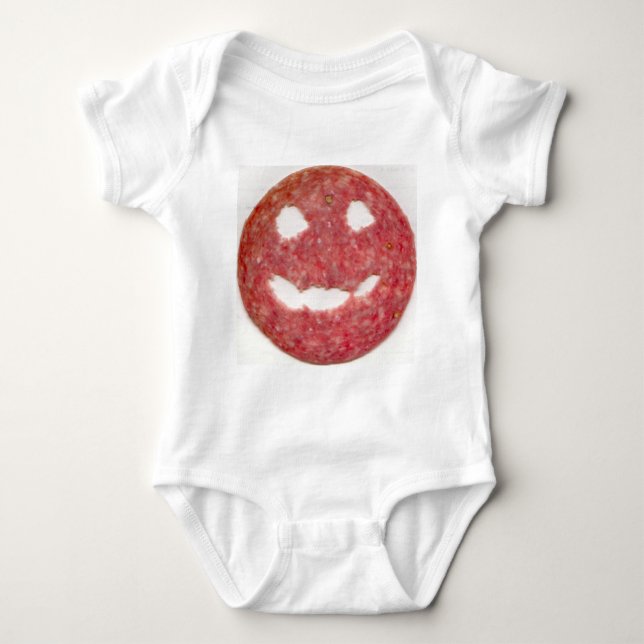 salami baby bodysuit (Front)