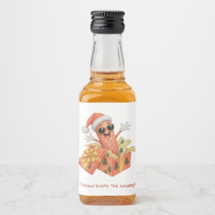 salami-brate the holidays! liquor bottle label