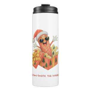 salami-brate the holidays! thermal tumbler