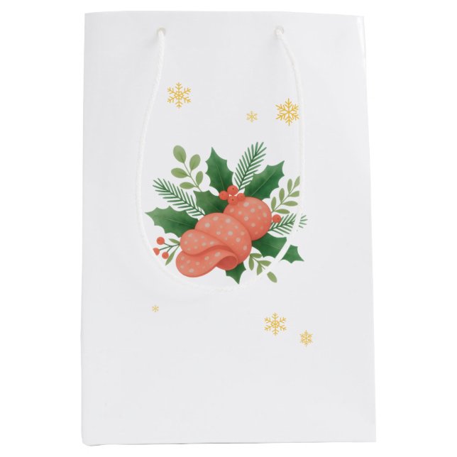 Salami Christmas Medium Gift Bag (Front)