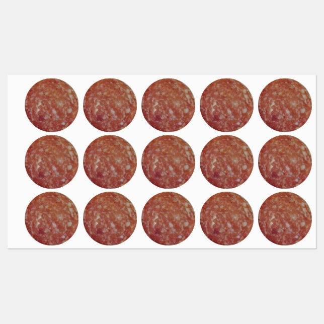 Salami Slice Stickers (Sheet)