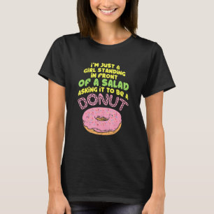 Salat Und Doughnut Girl I Coffee Shop And Bakery C T-Shirt