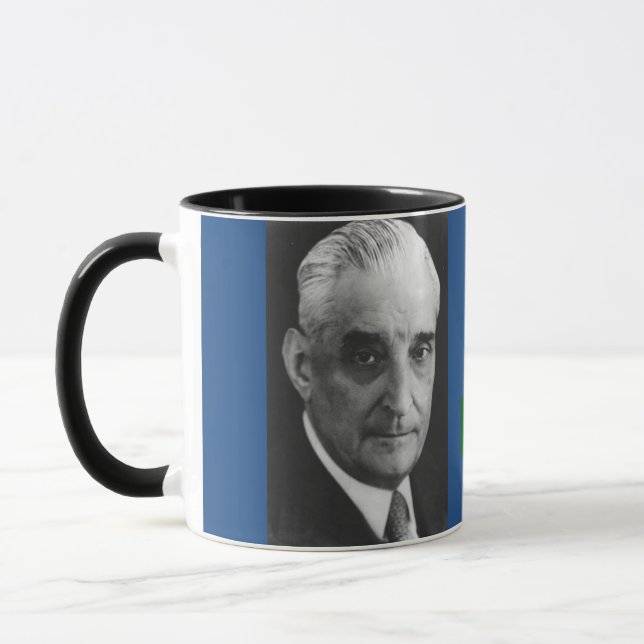 Salazar, Anotonio P.M. of Portugal Mug (Left)