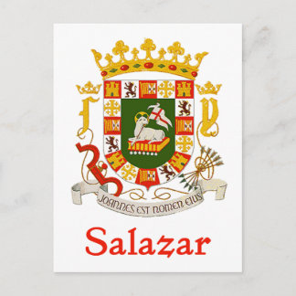 Salazar Shield of Puerto Rico Postcard
