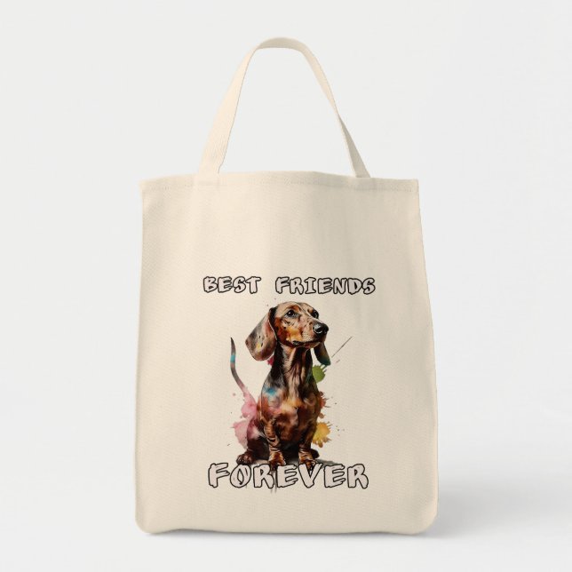 Salchicha Dachshund mejor amigo para siempre Tote Bag (Front)