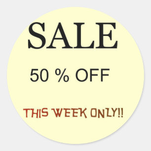 Sale 50%0ff > Sale Stickers