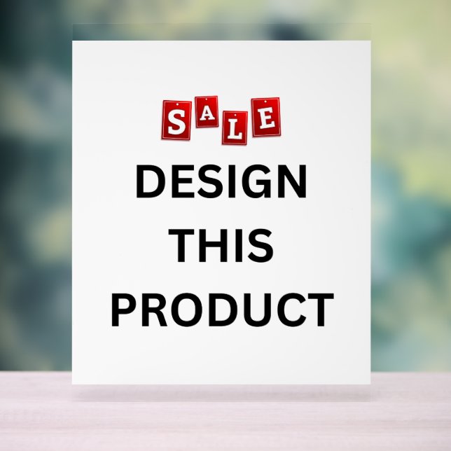 SALE! Acrylic Sign 11" x 14" - Custom (Neutral)