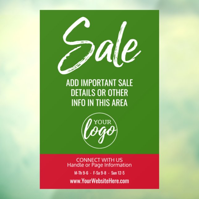 Sale Advertisement with Logo and Store Details (Sheet 3)