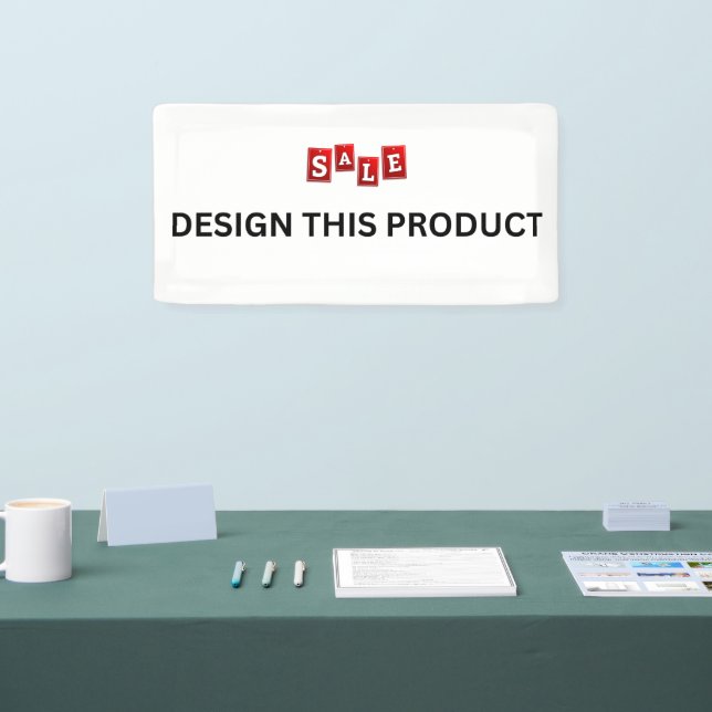 SALE! Banner - 2'x1' - Indoor - Custom (Tradeshow)