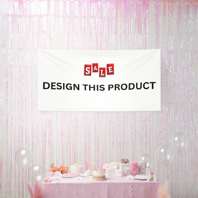 SALE! Banner - 4'x8' - Indoor - Custom (Party)