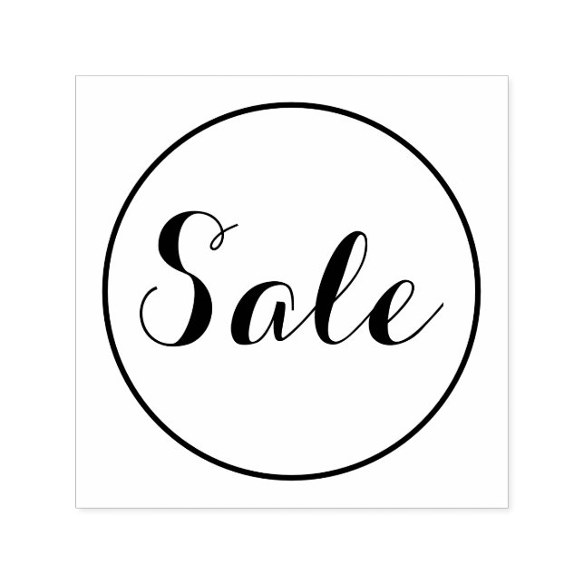 Sale Black Self-inking Stamp (Design)