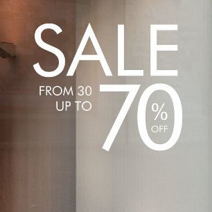 Sale Business   Retail Store Minimalist White