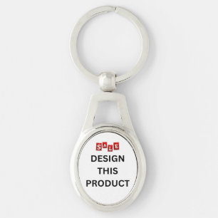SALE! Keychain - Premium Metal - Oval Design