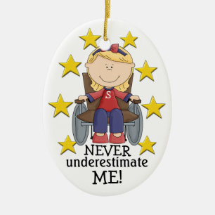 SALE! Never Underestimate ME - SRF Ceramic Ornament