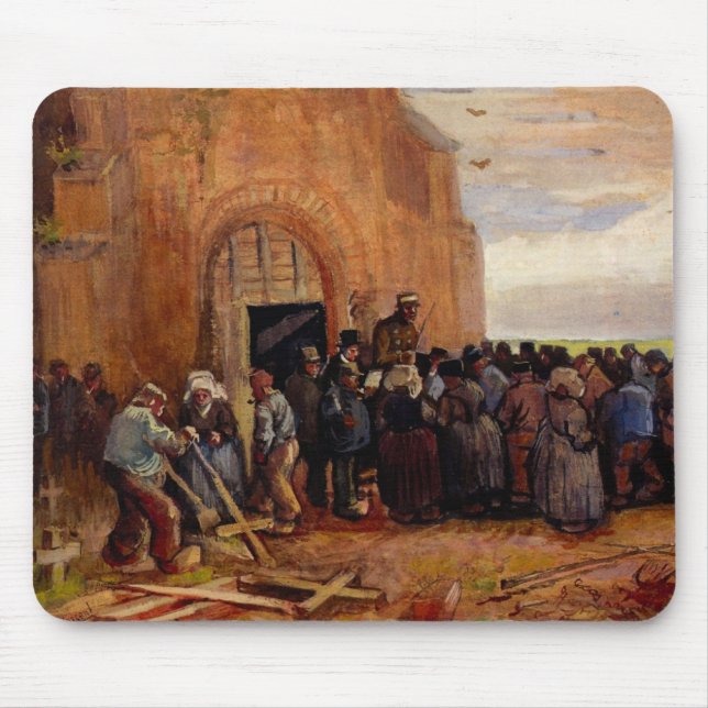 Sale of Building Scrap by Vincent van Gogh Mouse Pad (Front)