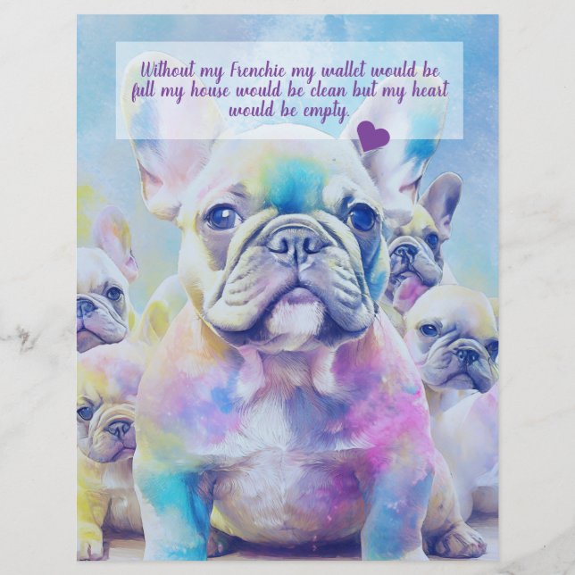 Sale of French puppies Design Flyer (Back)