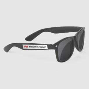 SALE! Plastic Sunglasses - Black - Custom