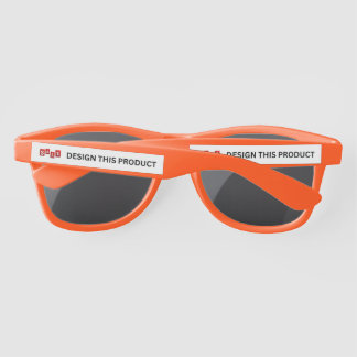 SALE! Plastic Sunglasses - Orange - Custom