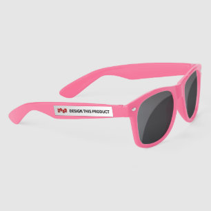 SALE! Plastic Sunglasses - Pink - Custom